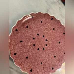 Ripe Watermelon Platter  By Strata Group Handpainted from the Philippines New